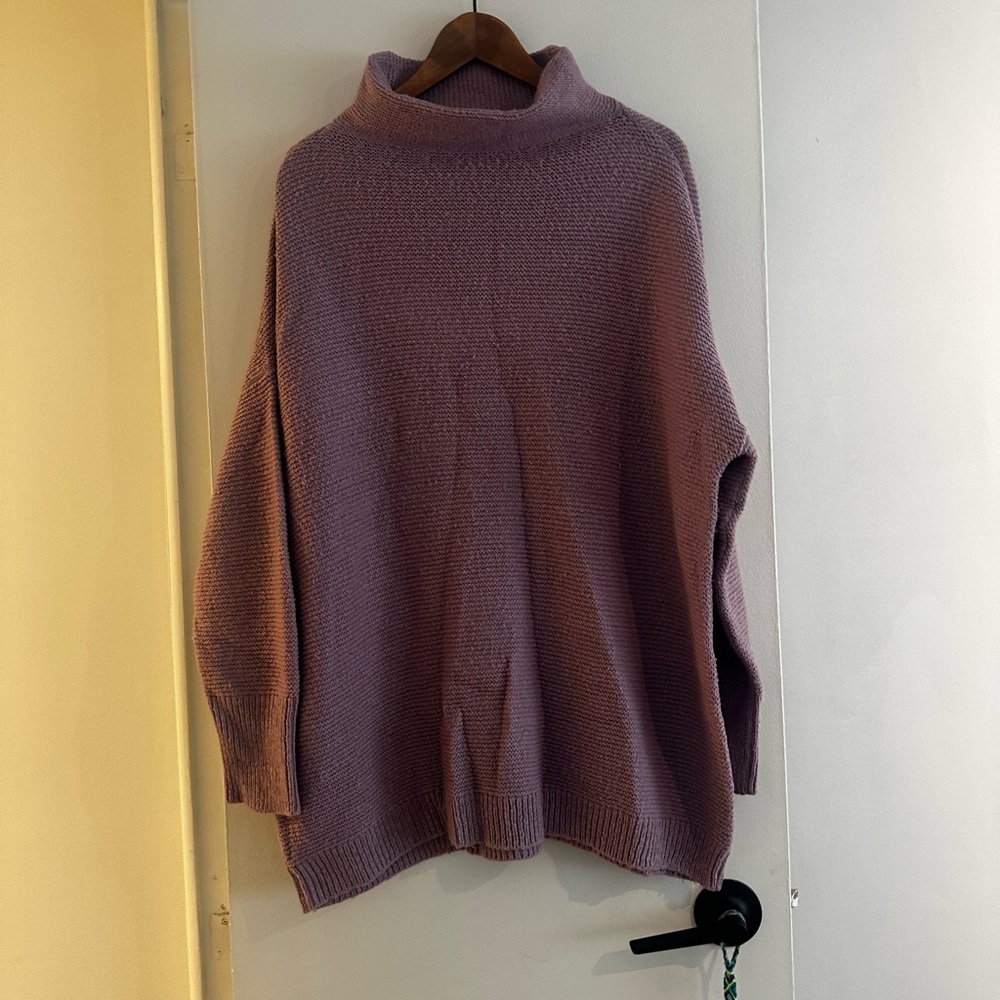 Used Cozy Purple Turtleneck Sweater